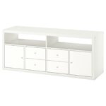 KALLAX Combinazione per TV - bianco 147x39x60 cm