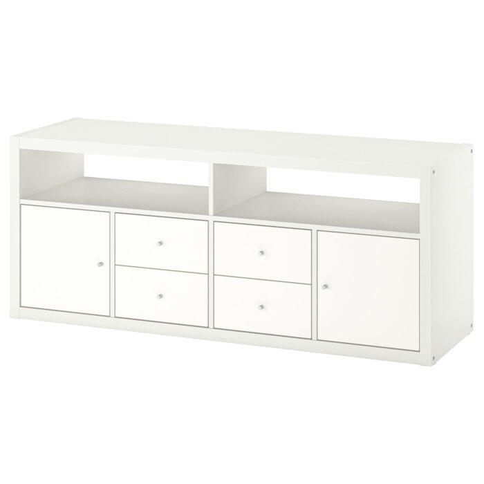 KALLAX Combinazione per TV - bianco 147x39x60 cm