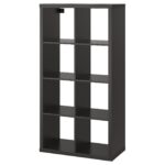 KALLAX Scaffale - marrone-nero 77x147 cm