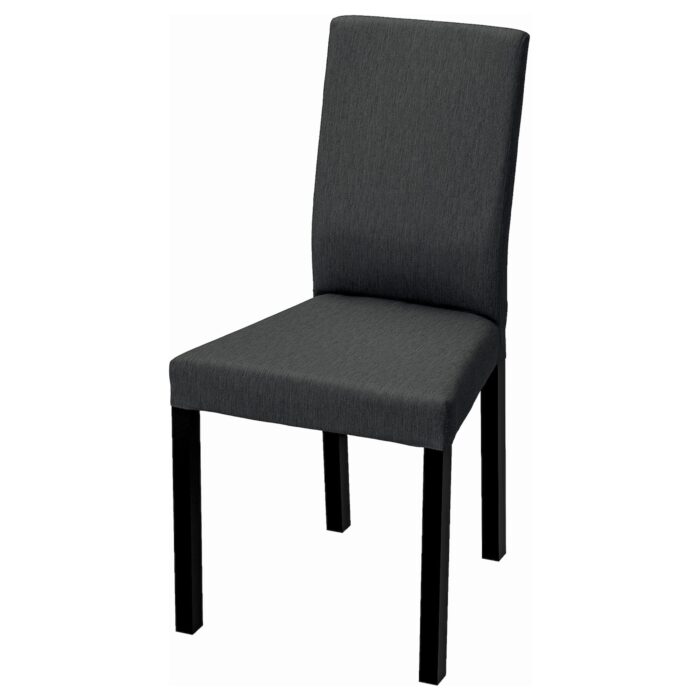 KÄTTIL Sedia - nero/Knisa grigio scuro