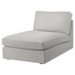 KIVIK Chaise-longue - Tallmyra bianco/nero