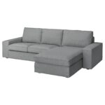 KIVIK Divano a 3 posti con chaise-longue - Tibbleby beige/grigio