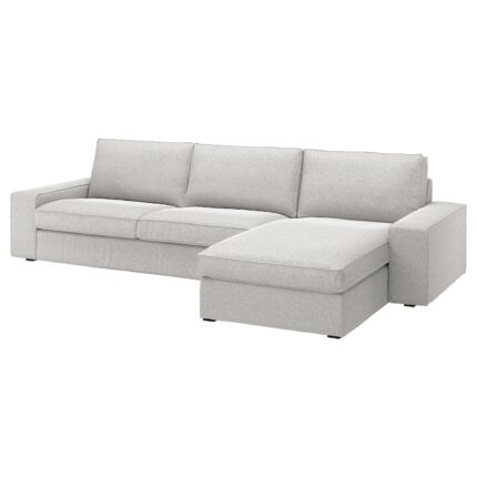 KIVIK Divano a 4 posti con chaise-longue - Tallmyra bianco/nero