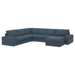 KIVIK Divano angol 5 posti/chaise-longue - Gunnared blu