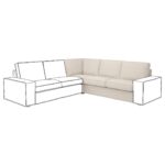 KIVIK Elemento modulare angolare - Gunnared beige