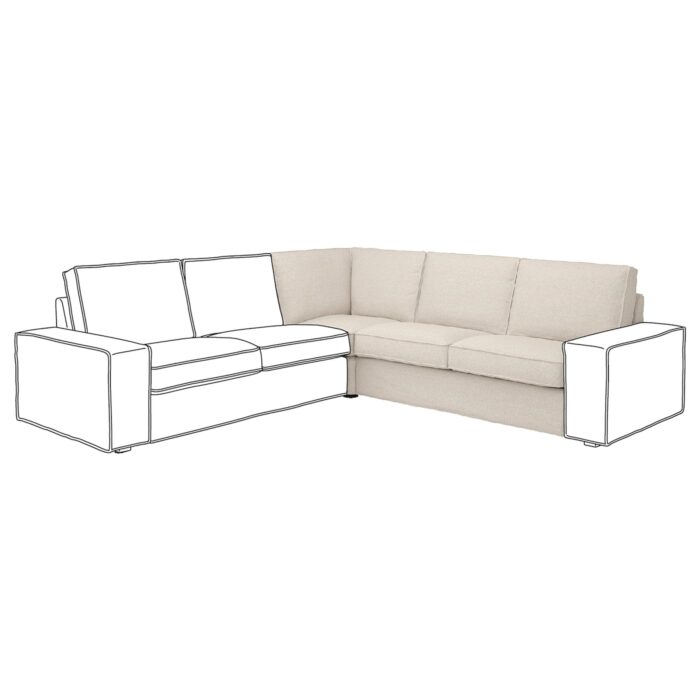 KIVIK Elemento modulare angolare - Gunnared beige