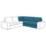 KIVIK Elemento modulare angolare - Tallmyra blu