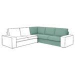 KIVIK Elemento modulare angolare - Tallmyra verde chiaro