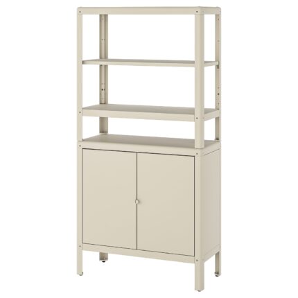 KOLBJÖRN Scaffale con mobile - beige 80x37x161 cm