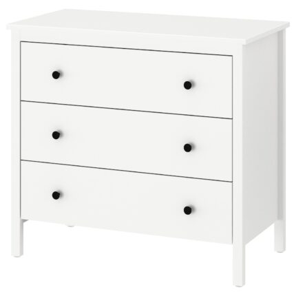 KOPPANG Cassettiera con 3 cassetti - bianco 90x83 cm