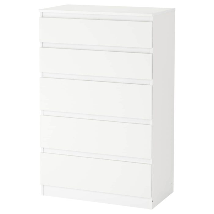 KULLEN Cassettiera con 5 cassetti - bianco 70x112 cm