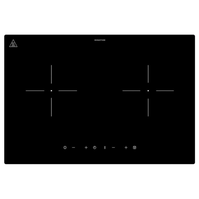 LAGAN Piano cottura a induzione - plug-in 2 zone/nero