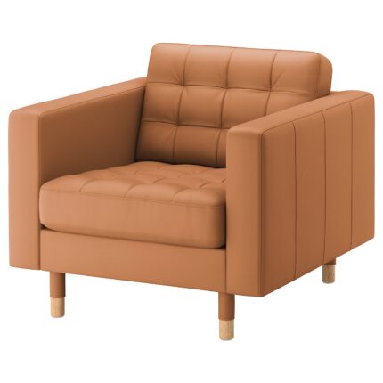 LANDSKRONA Poltrona - Grann/Bomstad ocra bruna/legno