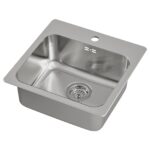 LÅNGUDDEN Lavello da incasso, 1 vasca - inox 46x46 cm