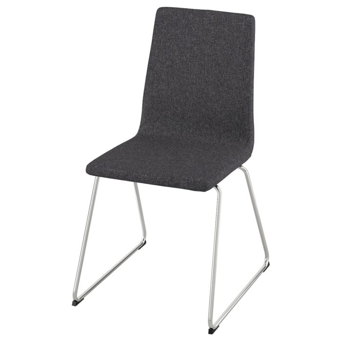LILLÅNÄS Sedia - cromato/Gunnared grigio scuro
