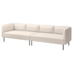 LILLEHEM Divano a 4 posti componibile - Vissle/beige metallo