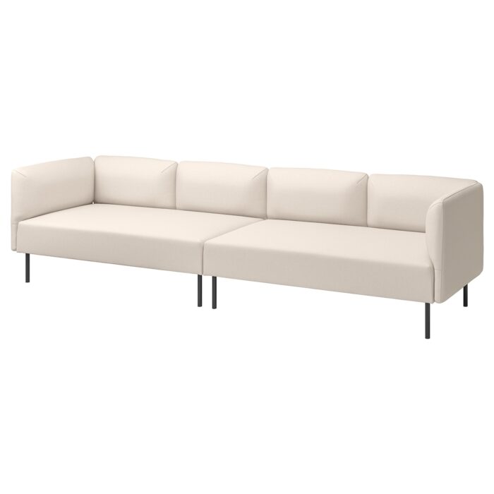 LILLEHEM Divano a 4 posti componibile - Vissle/beige metallo