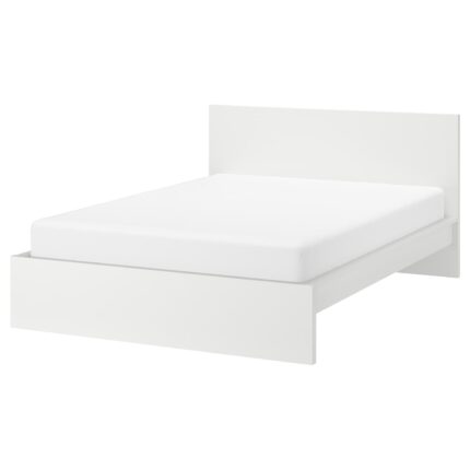 MALM Struttura letto alta - bianco/Lönset 160x200 cm