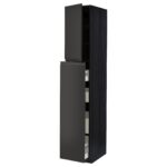 METOD / MAXIMERA Mobile al/elem estr/4cass/1ant/2rip - nero/Upplöv antracite opaco 40x60x220 cm