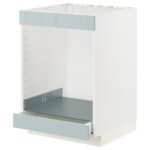 METOD / MAXIMERA Mobile piano cottura+forno/cassetto - bianco/Kallarp grigio-azzurro 60x60 cm