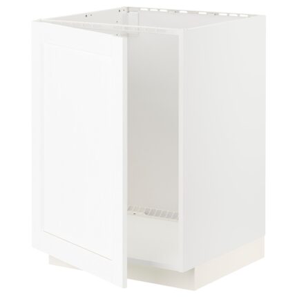 METOD Mobile base per lavello - bianco Enköping/bianco effetto legno 60x60 cm