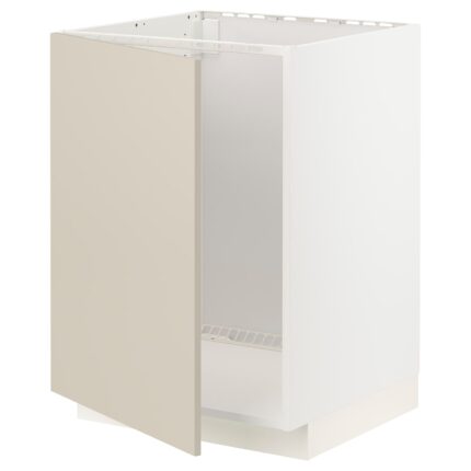 METOD Mobile base per lavello - bianco/Havstorp beige 60x60 cm