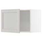 METOD Pensile - bianco/Lerhyttan grigio chiaro 60x40 cm