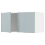 METOD Pensile con 2 ante - bianco/Kallarp grigio-azzurro 80x40 cm