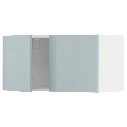 METOD Pensile con 2 ante - bianco/Kallarp grigio-azzurro 80x40 cm