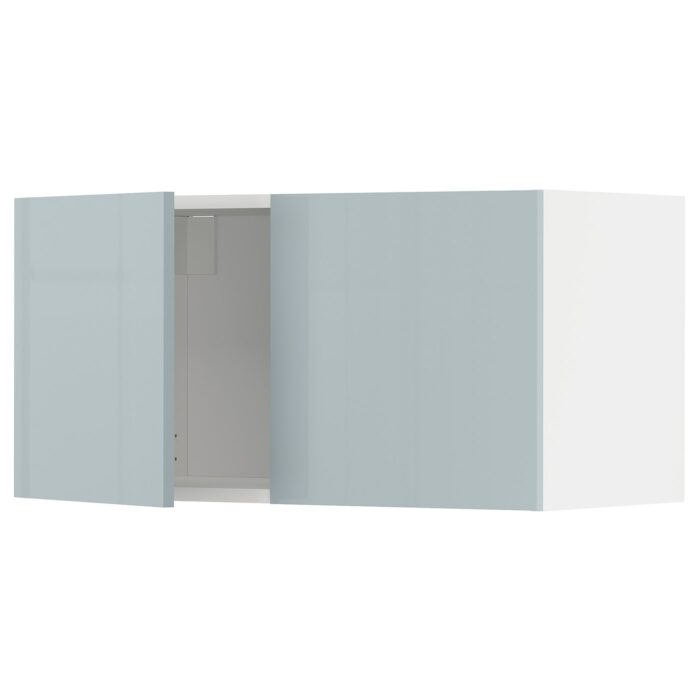 METOD Pensile con 2 ante - bianco/Kallarp grigio-azzurro 80x40 cm