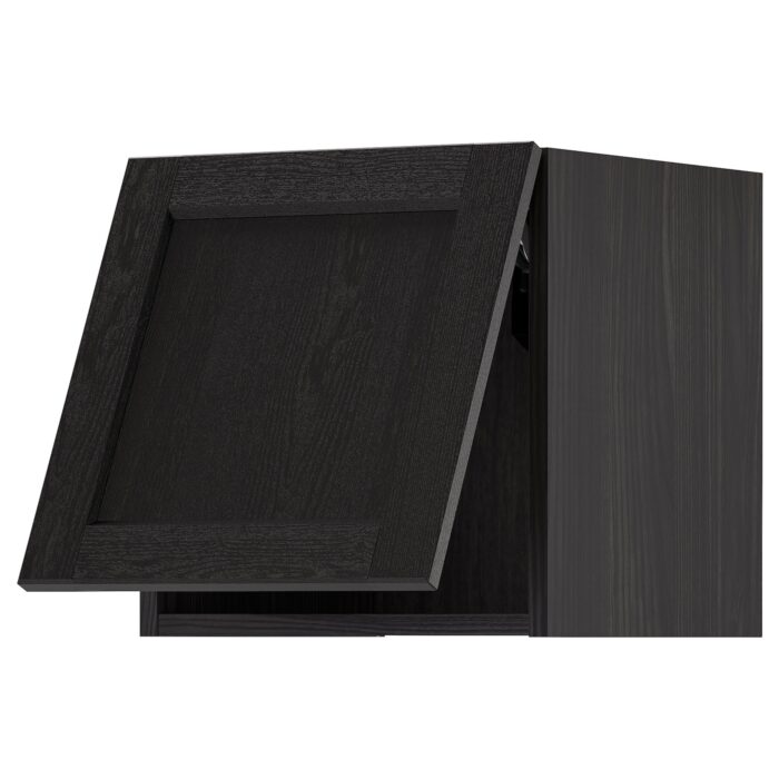 METOD Pensile orizzontale - nero/Lerhyttan mordente nero 40x40 cm