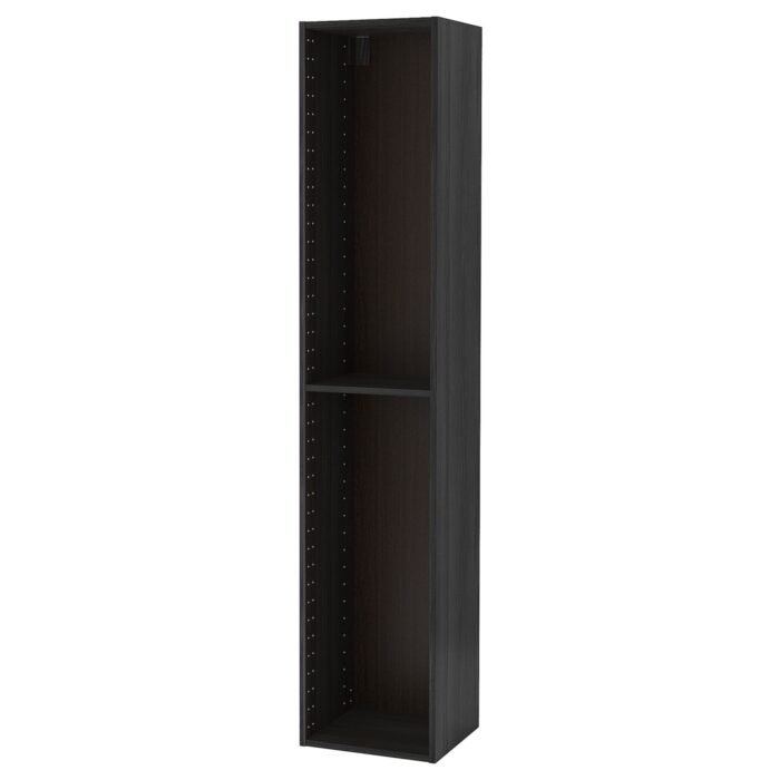 METOD Struttura per mobile alto - effetto legno nero 40x37x200 cm