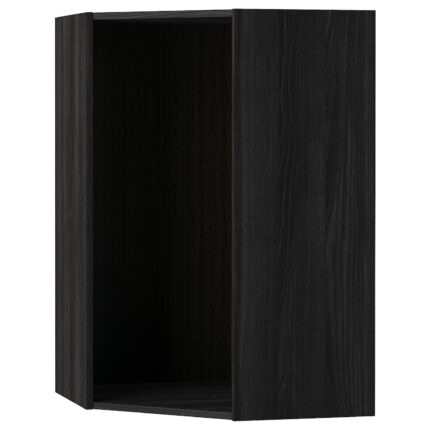 METOD Struttura per pensile angolare - effetto legno nero 68x68x100 cm