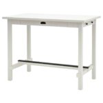 NORDVIKEN Tavolo bar - bianco 140x80x105 cm