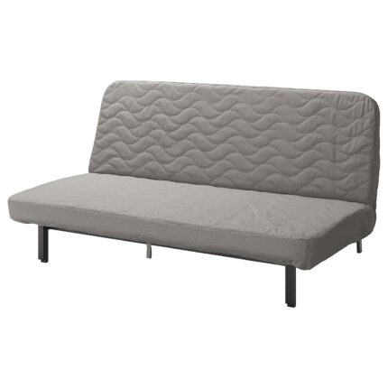 NYHAMN Divano letto a 3 posti - con materasso a molle/Knisa grigio/beige