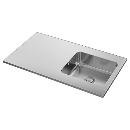 OLOFSJÖN Piano lavoro 1 lavello integrato - inox 120x63.5 cm