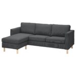 PÄRUP Divano a 3 posti con chaise-longue - Kelinge antracite