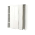 PAX / HASVIK Guardaroba - bianco/lucido bianco 200x66x236 cm