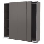 PAX / HASVIK Guardaroba - grigio scuro/grigio scuro 200x66x201 cm