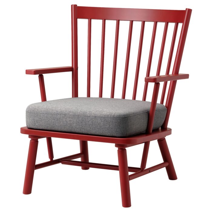 PERSBOL Poltrona - marrone-rosso/Tibbleby beige/grigio