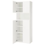PLATSA Mobile con ante - bianco/Fonnes bianco 80x42x221 cm