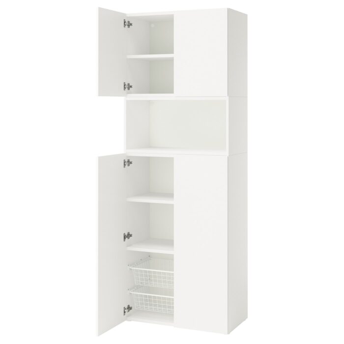 PLATSA Mobile con ante - bianco/Fonnes bianco 80x42x221 cm