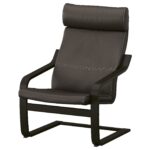 POÄNG Poltrona - marrone-nero/Glose marrone scuro