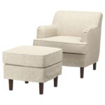 ROCKSJÖN Poltrona con poggiapiedi - Kilanda beige chiaro