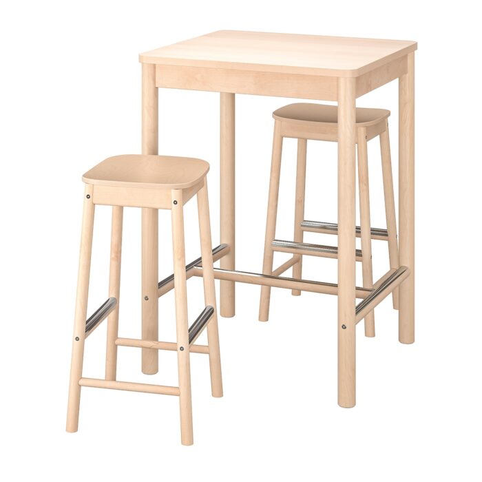 RÖNNINGE / RÖNNINGE Tavolo e 2 sgabelli bar - betulla/betulla