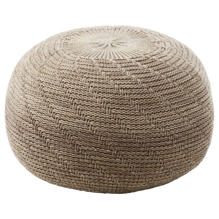 SANDARED Pouf - beige 45 cm