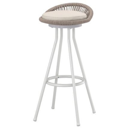 SEGERÖN Sgabello bar da esterno - girevole bianco/beige/Frösön/Duvholmen beige