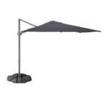 SEGLARÖ / IGGÖN Ombrellone a sospensione con base - antracite/grigio scuro 330x240 cm