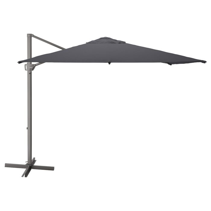 SEGLARÖ Ombrellone a sospensione - antracite/inclinabile 330x240 cm