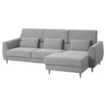 SLATORP Divano a 3 posti - con chaise-longue, destra/Tallmyra bianco/nero